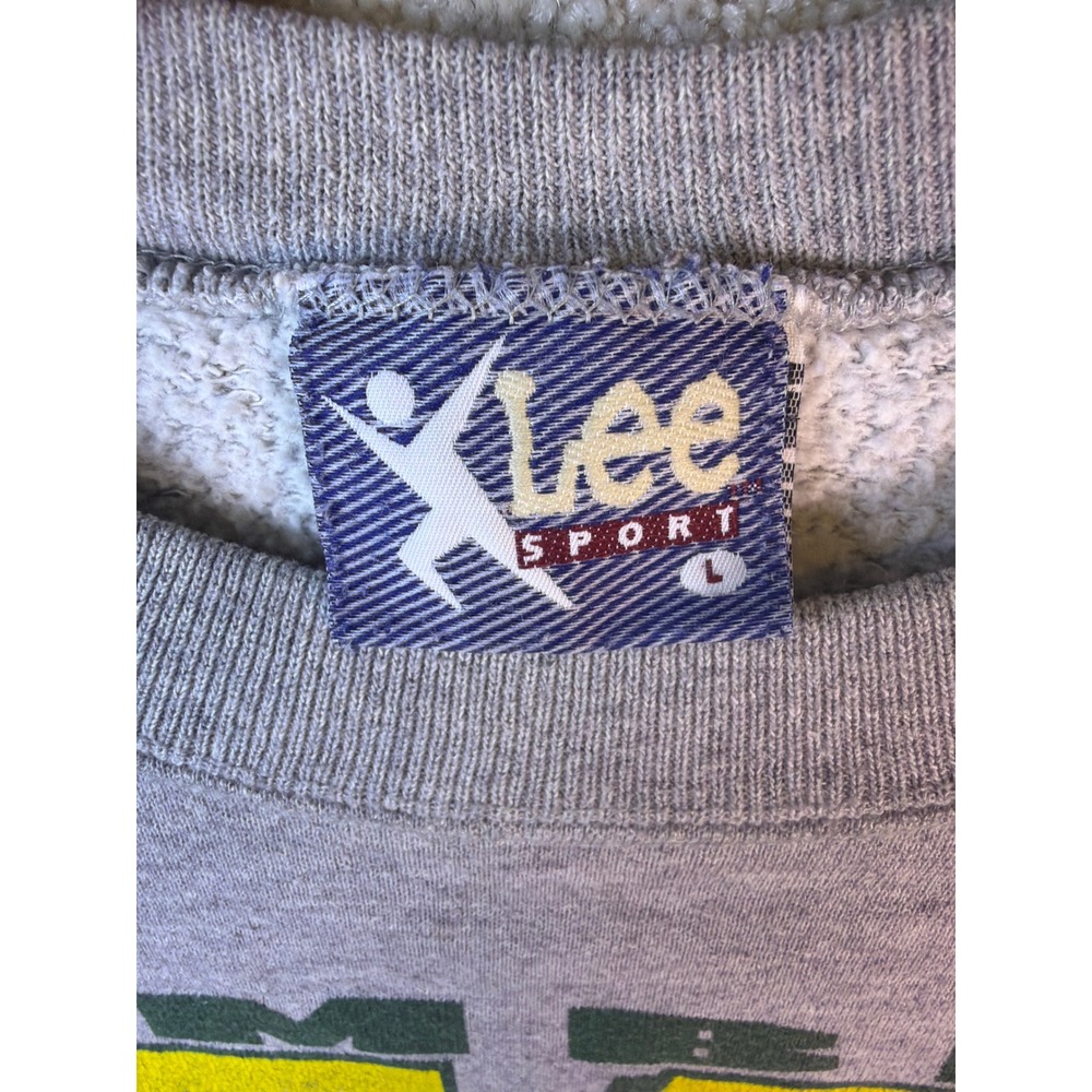 Green Bay Packers Lambeau Leap Robert Brooks Sweatshirt Mens Large Nutmeg Lee - Picture 3 of 10